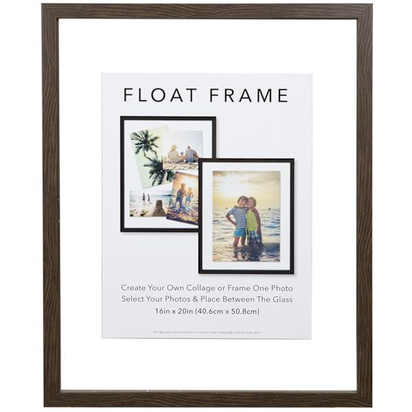 Grey Linear Profile Floating Wall Frame, 16x20
