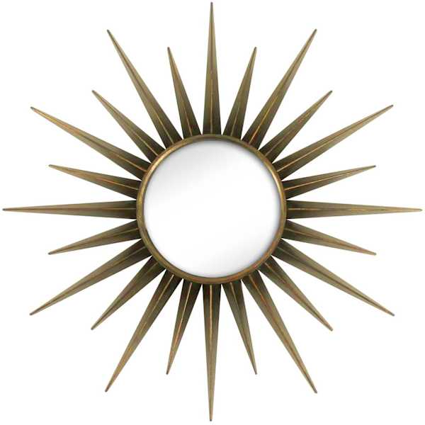 Starburst Round Wall Mirror, 17"