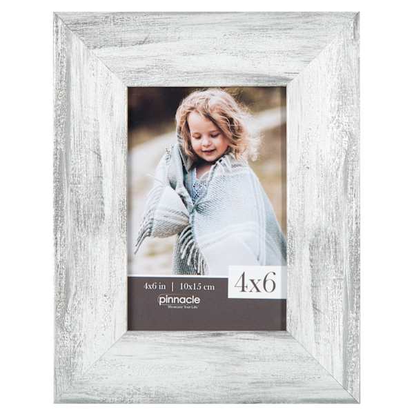 White Scoop Tabletop Picture Frame, 4x6