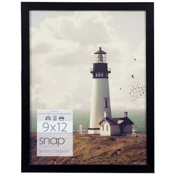 Black Linear Profile Photo Wall Frame, 9x12