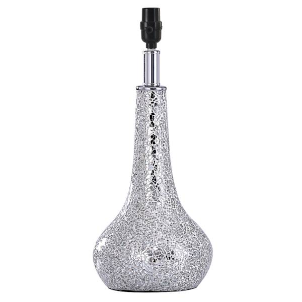 Silver Mosaic Accent Lamp Base, 15"