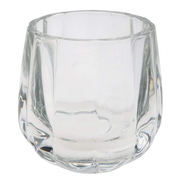 Clear Pressed Glass Tealight Candle Holder, 3"