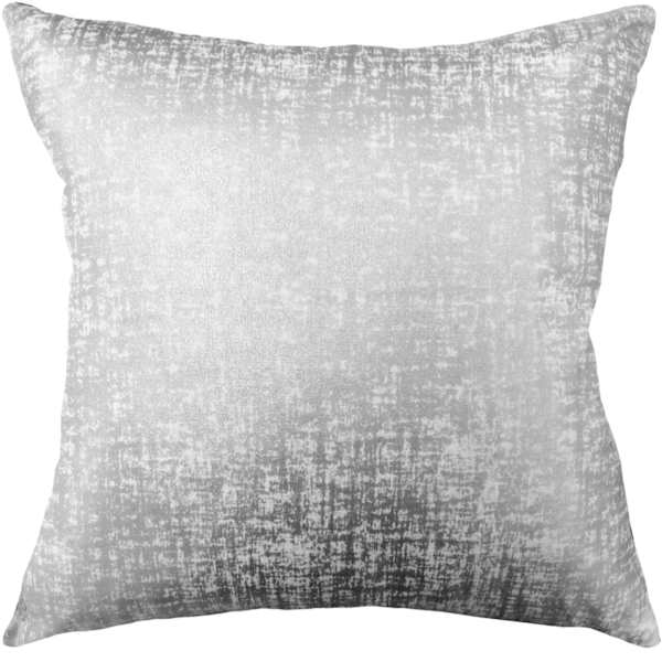Luxor Silver Metallic Foiled Throw Pillow, 18"