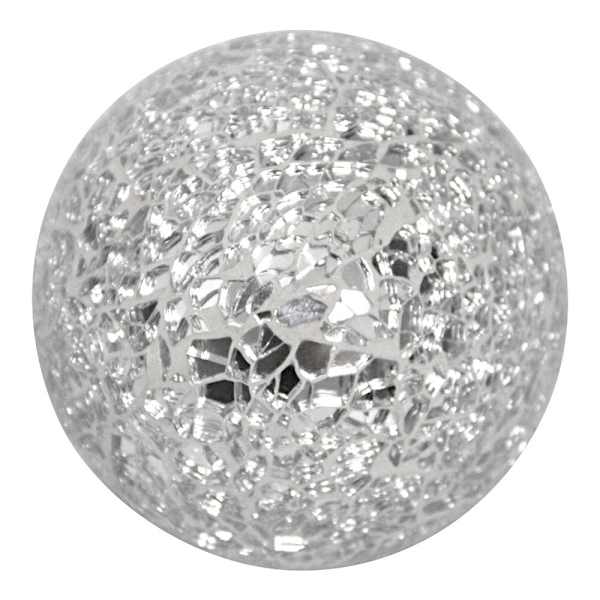 Crackled Mosaic Mirror Sphere, 3"