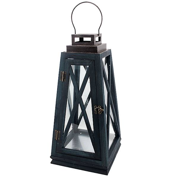 Iron Wood Lantern, 19"