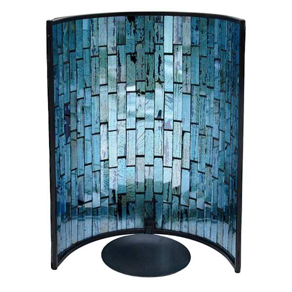 Blue glass sconce on sale