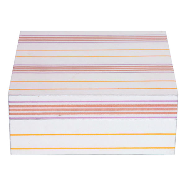Tracey Boyd Pink Striped Box Decor, 6x5