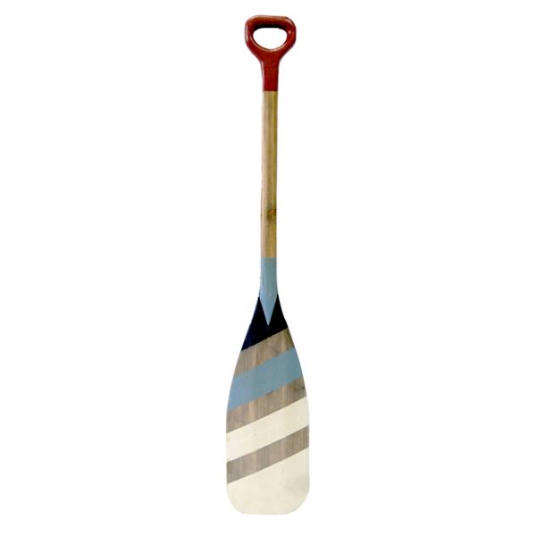 Striped Wooden Paddle Wall Art, 8x47