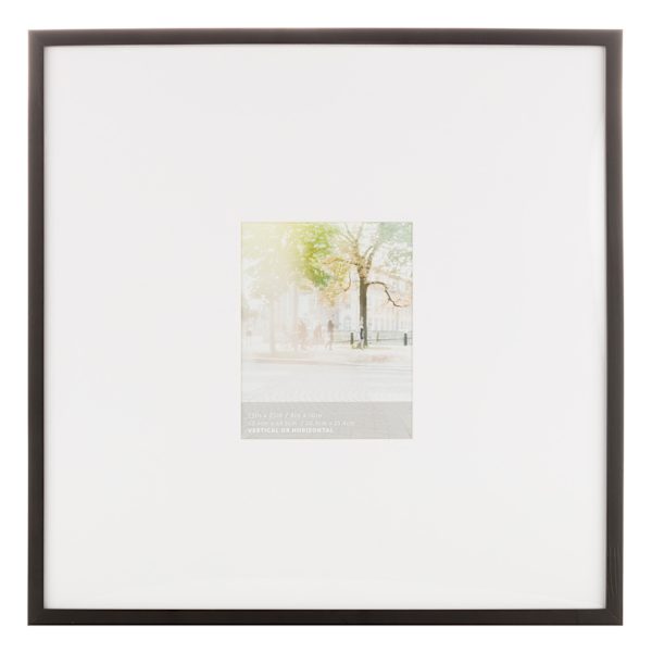 25x25 Matted to 8x10 Wall Frame, Black