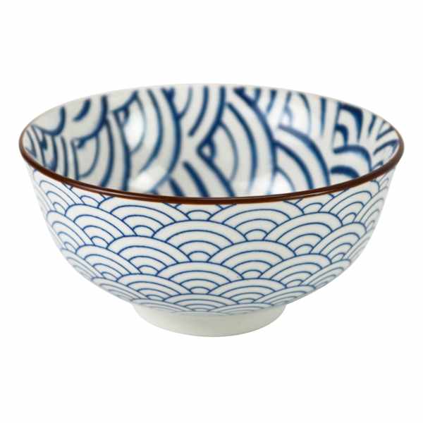 Blue Arches Porcelain Appetizer Bowl, 4.5"