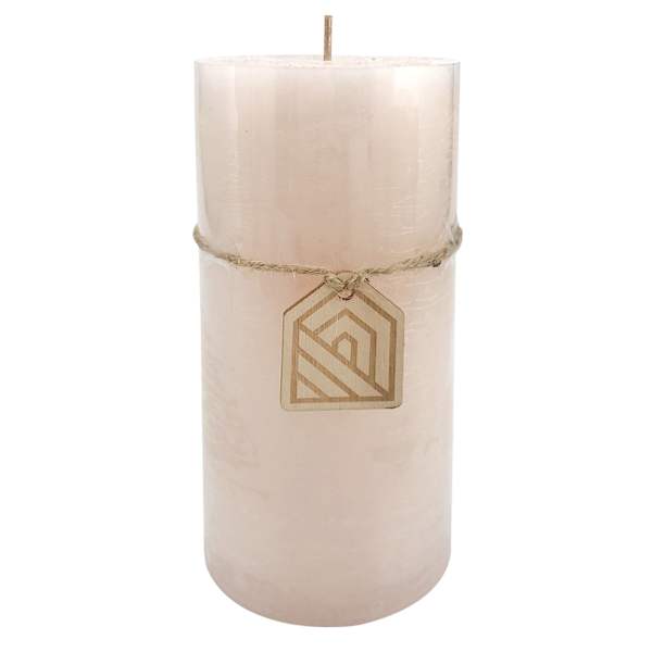 Pink Unscented Pillar Candle, 3x6
