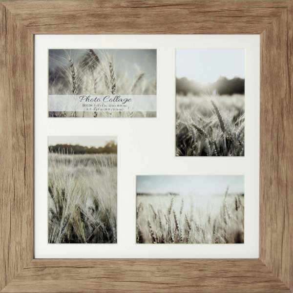 Matted Driftwood Farmhouse Collage Picture Frame 12"