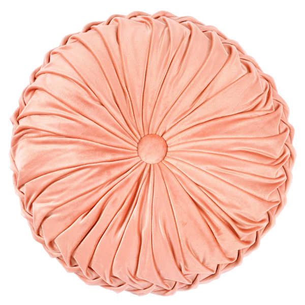 Round velvet pillow outlet