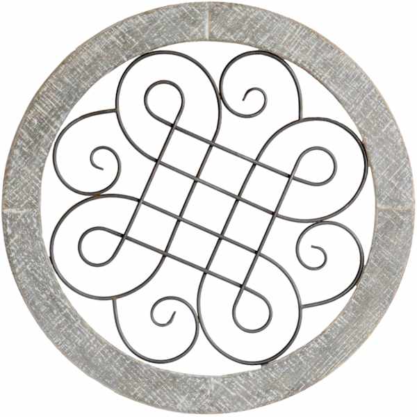 Wood & Metal Wall Decor, 24"