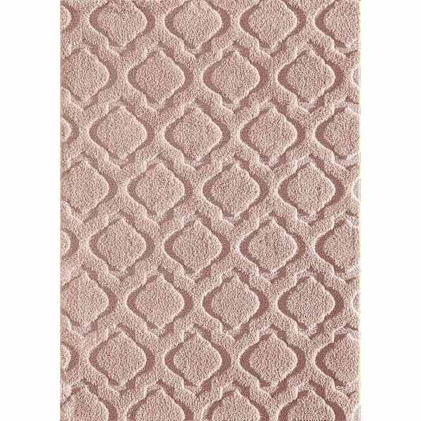(D438) Jardel Blush Tufted Area Rug With Non-Slip Back, 8x10