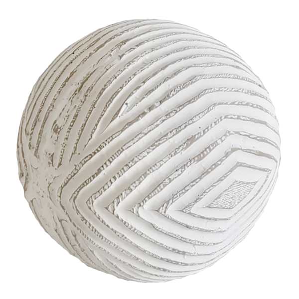 White Textured Ball, 4"