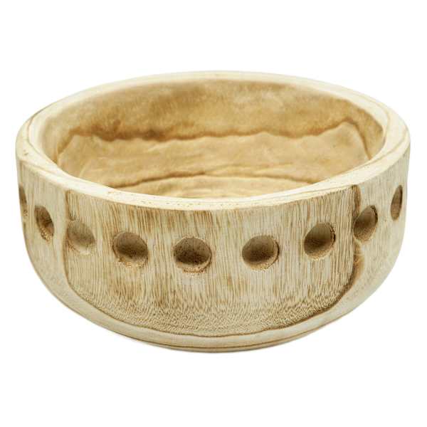 Etched Wood Bowl, 4"