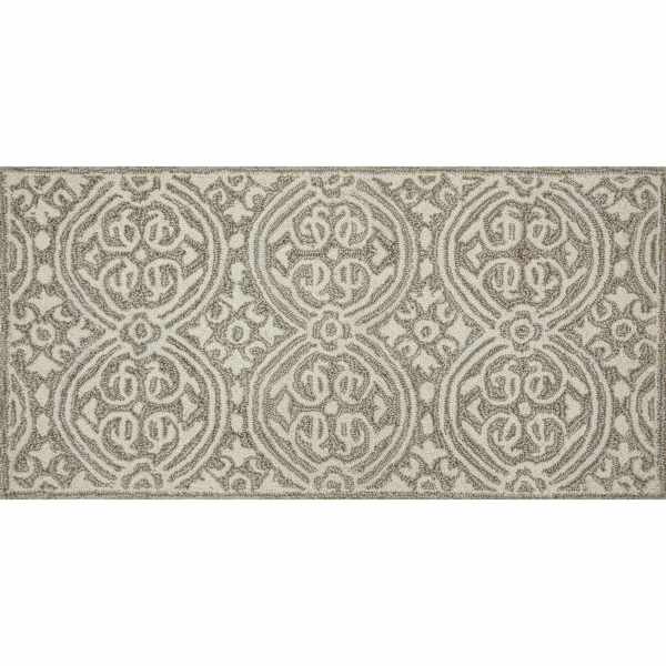 Verona Trellis Silver Kitchen Mat, 20x40