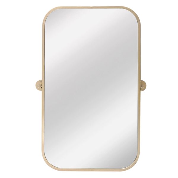 Studio Metal Gold Rectangle Wall Mirror, 24x34