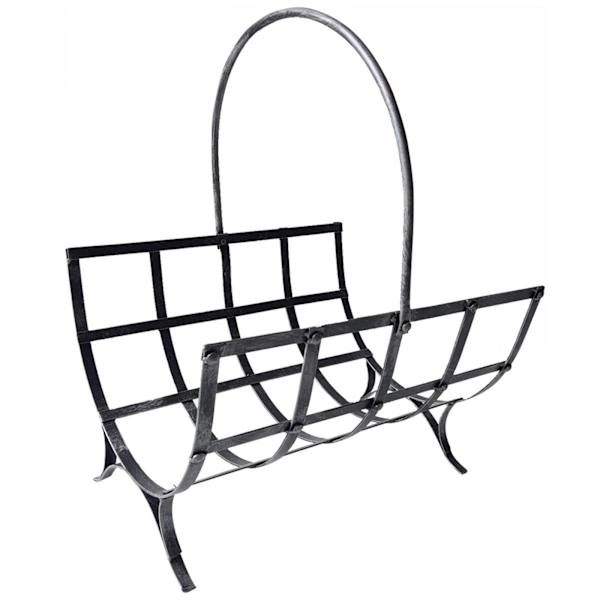 Silver Metal Log Holder