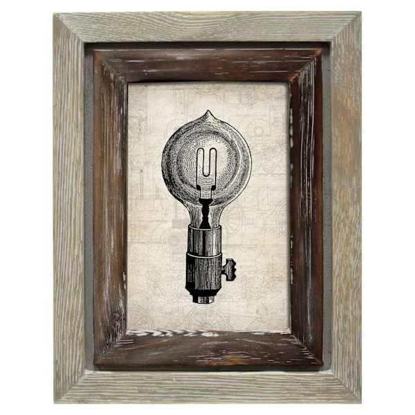 Grey & Brown Tabletop Picture Frame, 4x6