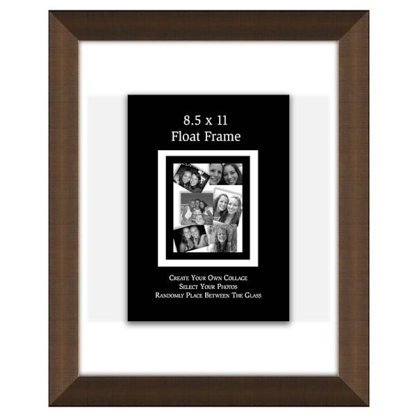 Gold Floating Wall Frame, 8.5x11