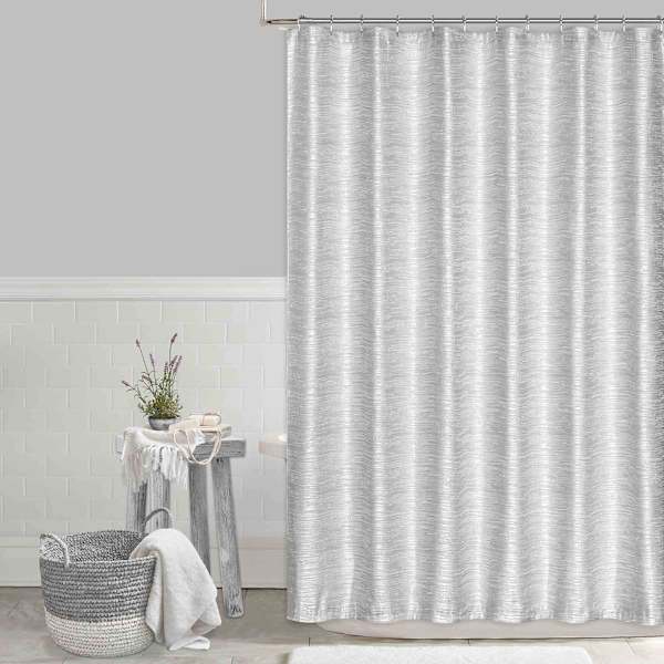Parker Black Shower Curtain, 72"