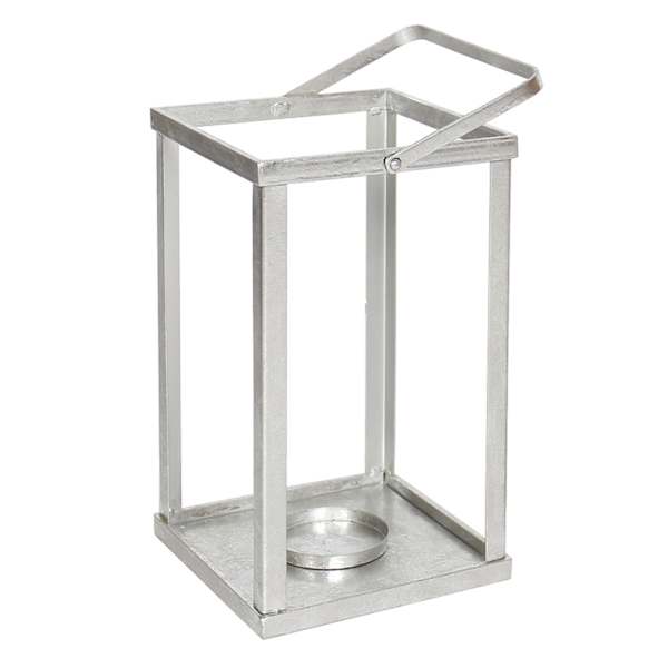 Laila Ali Silver Metal Lantern, 16"