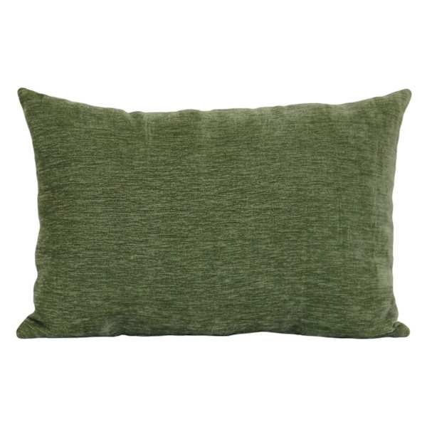 Reese Oil Green Chenille Throw Pillow, 14x20