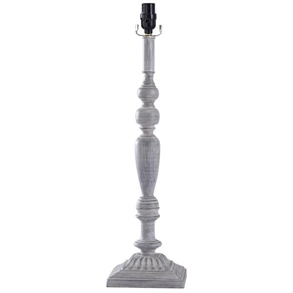 Grey Buffet Lamp Base, 22"