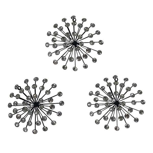 3-Piece Acrylic Burst Set Wall Art, 10"