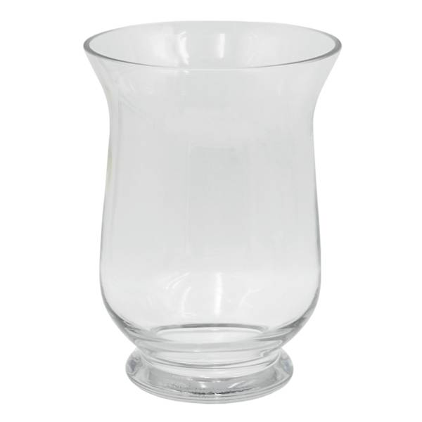 Clear Glass Hurricane Candle Holder, 8"