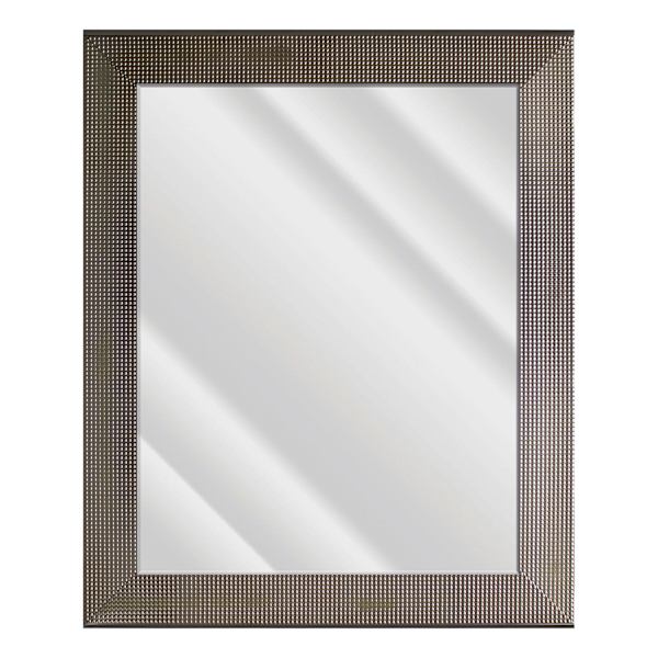 Nessa Dark Espresso Rectangle Wall Mirror, 29x35