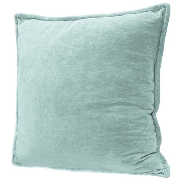 Maya Mineral Chenille Velvet Throw Pillow, 24"