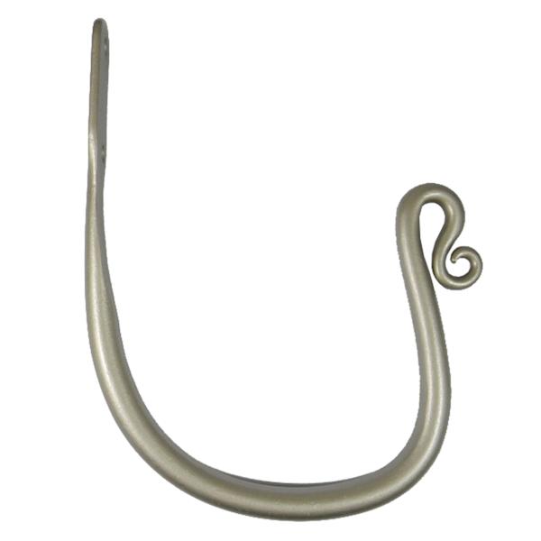 Silver 2-Pack Dual Function Tieback Or Swag Holder Pair
