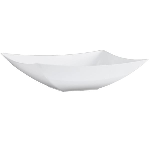 Lillian Table Settings 3-Count Pearl White Rectangle Plastic Bowls, 64oz