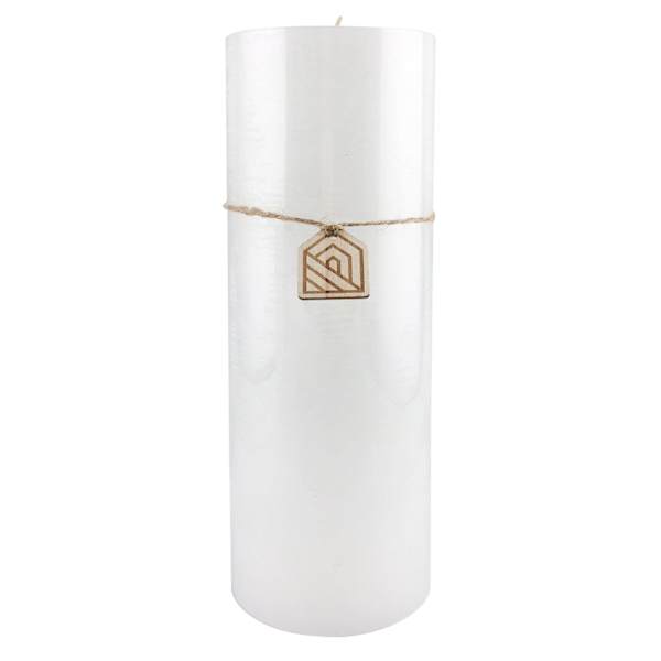 White Unscented Pillar Candle, 4x11
