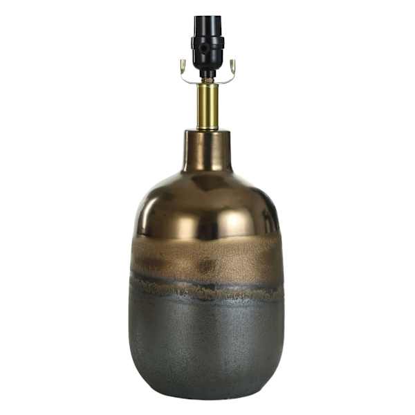 Metallic Striped Accent Lamp Base, 17"