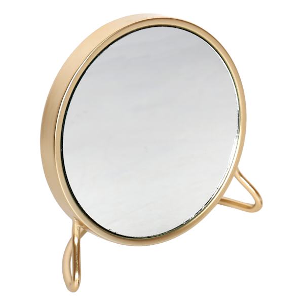 Tracey Boyd Gold Rim Round Table Mirror, 9"