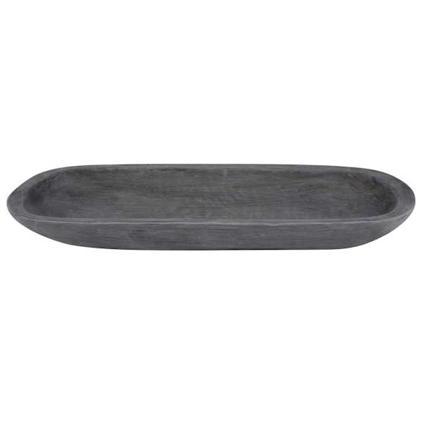 Grey Wooden Look Tray, 18x6.5