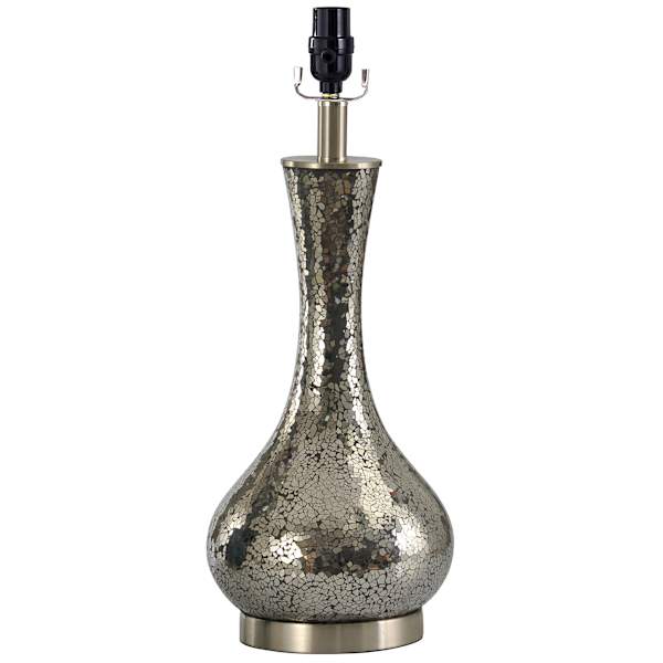 Gunmetal Mosaic Large Table Lamp Base, 23"