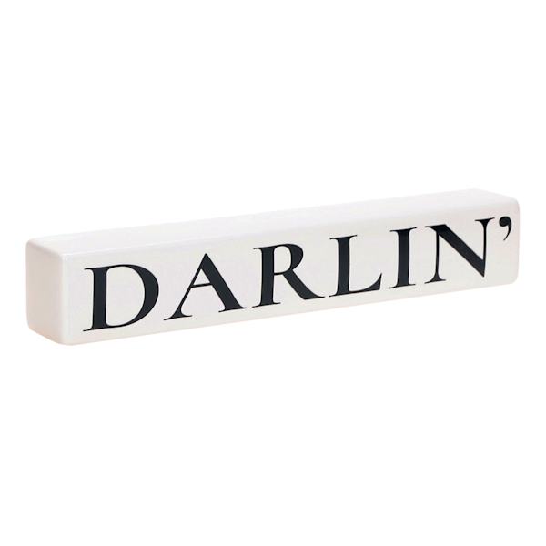 Darlin' Ceramic Block Sign, 2x12