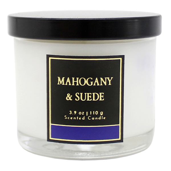 Mahogany & Suede Scented Jar Candle, 3.9oz