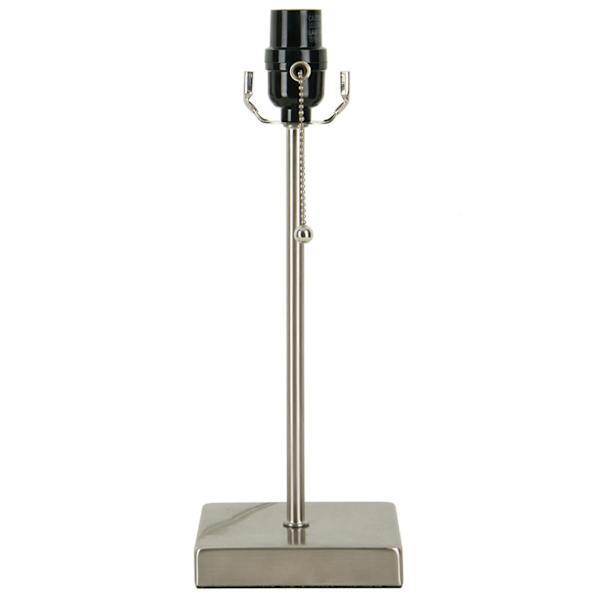 14in. Silver Brushed Steel Accent Lamp