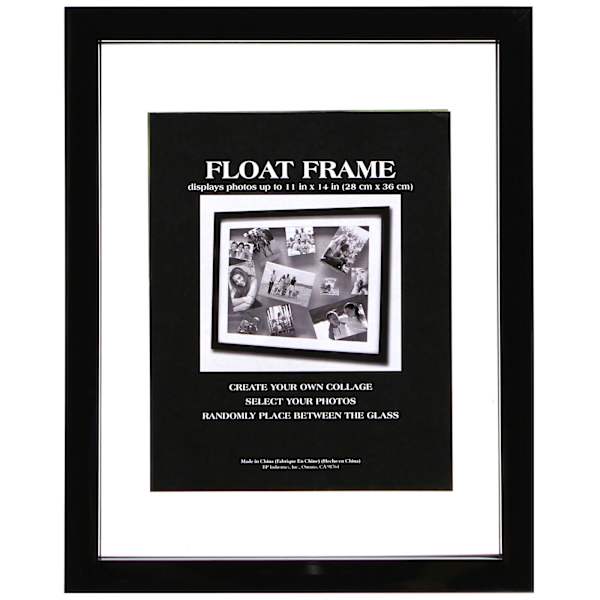 Black Floating Wall Frame, 11x14