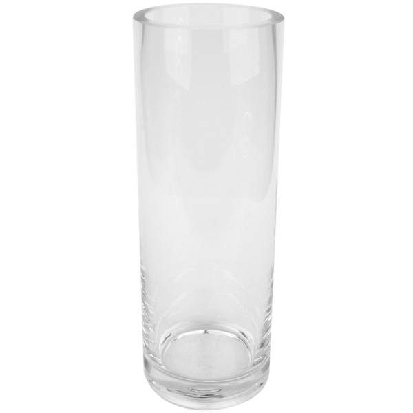 Clear Glass Cylinder Vase, 10"