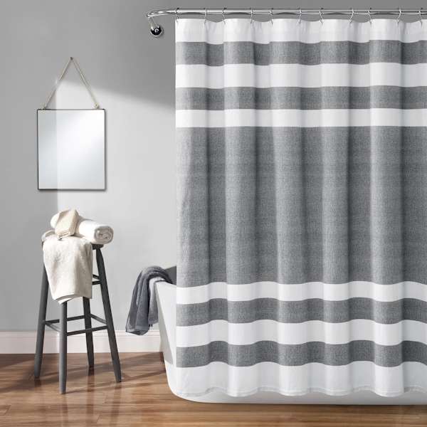 Cape Cod Grey Shower Curtain, 72"