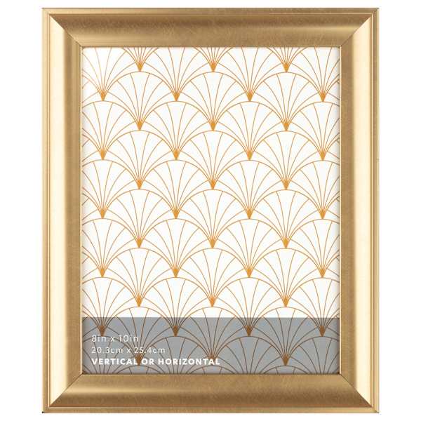 Gold Scoop Profile Tabletop Picture Frame, 8x10