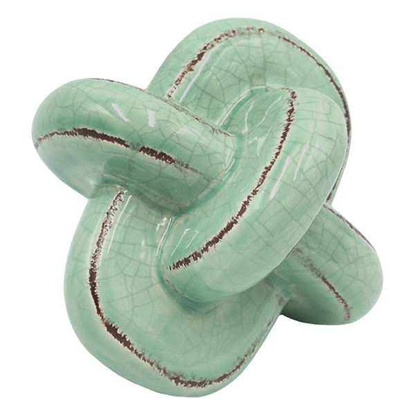 Tracey Boyd Ceramic Green Knot, 5"