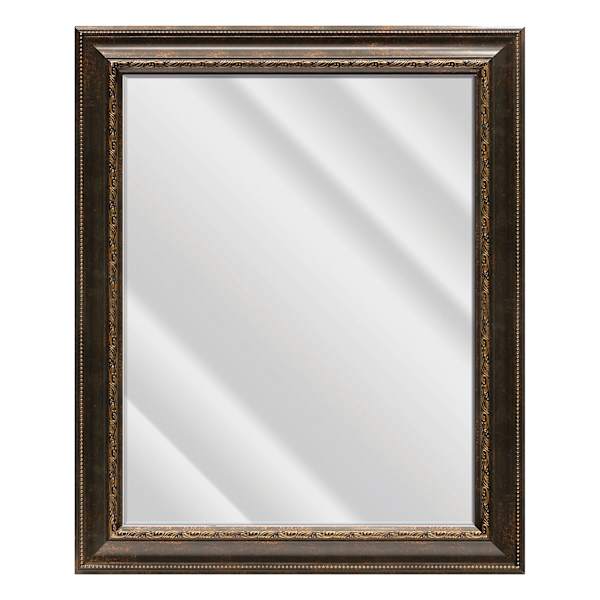 Bianca Bronze Rectangle Wall Mirror, 29x35